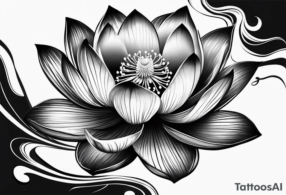 lotus flower AND para siempre tattoo idea