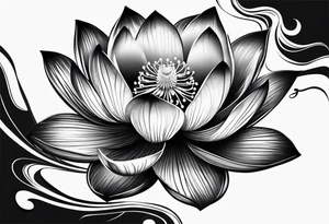 lotus flower AND para siempre tattoo idea