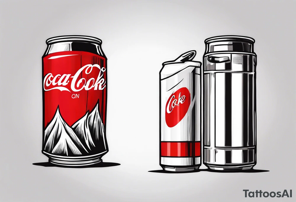 can of coke tattoo idea