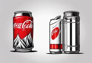 can of coke tattoo idea
