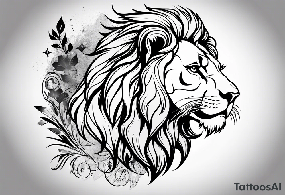 Lion tattoo idea