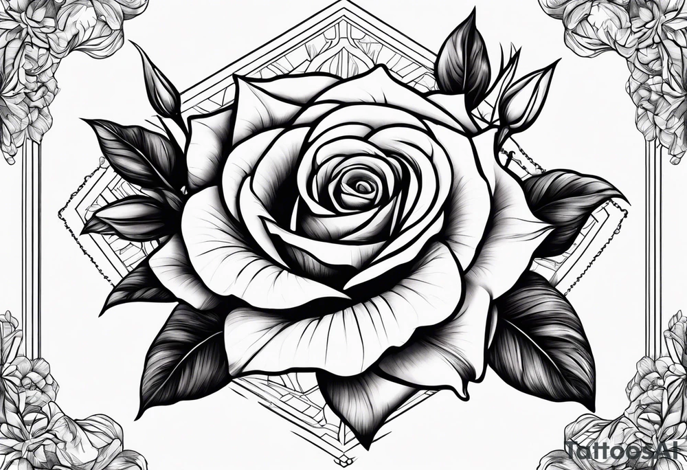 Rose, Gladiolus tattoo idea