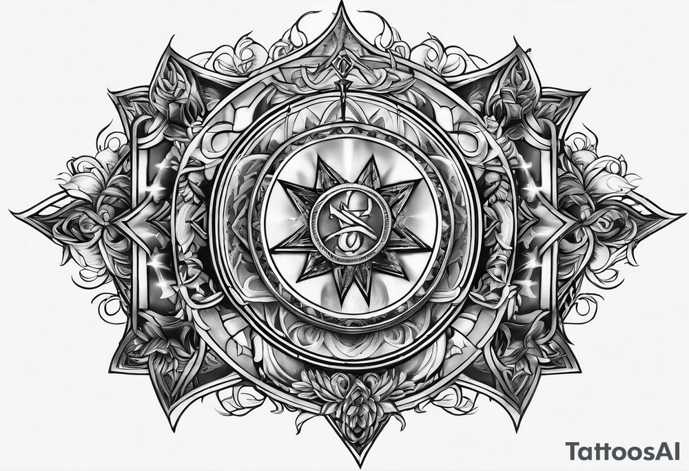 A tattoo that states catholic religion, pain and discipline to achieve your goals in life. it should be placed on the upper back. tattoo idea