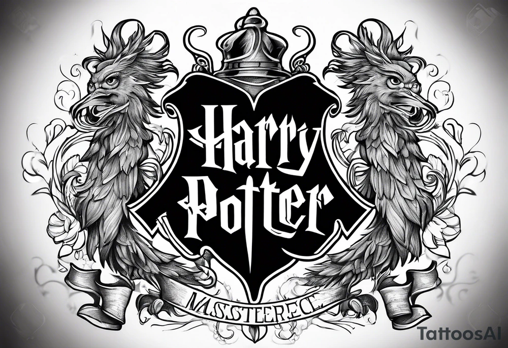 Harry Potter and NCJB letters tattoo idea