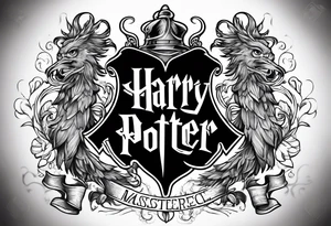 Harry Potter and NCJB letters tattoo idea