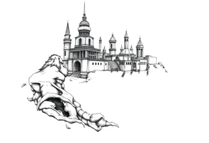 city of 
atlantis tattoo idea