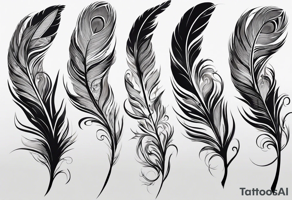 The tattoo begins on the left arm, at the elbow, where feathers are flying under the action of the wind towards the left hand. These feathers share the air space with branches that have leaves, and both elements move together up the left arm. As they approach the shoulder, some lightning appears between them. At this point, the feathers start to converge toward the left chest, where a vortex of energy reveals the head of an owl. The branches converge toward the left side of the back, passing over the shoulder. On the left side of the back, there is a dense, psychedelic element representing the energy of life's creation, with references to the earth, element, and planet. There is also a clay house in this area. tattoo idea