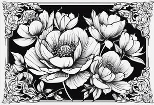 rising blossoms tattoo idea