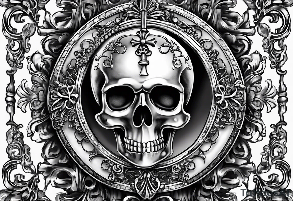 old antique skeleton key that goes to an old antique locket. tattoo idea