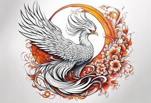 albino phoenix tattoo idea