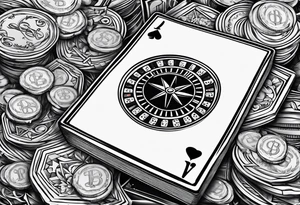 Moneybaggs gambling tattoo idea