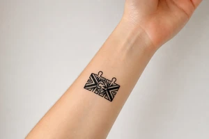 Two puzzle pieces that would only fit together with only the two to make one for two lovers tattoo idea