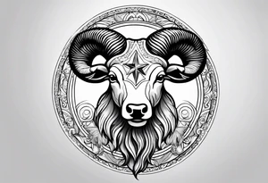 Aries star sign tattoo idea