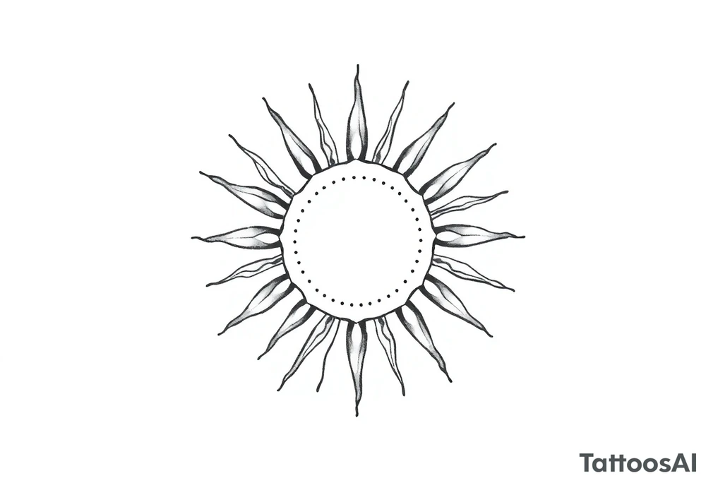 Sun tattoo idea