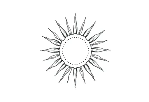 Sun tattoo idea