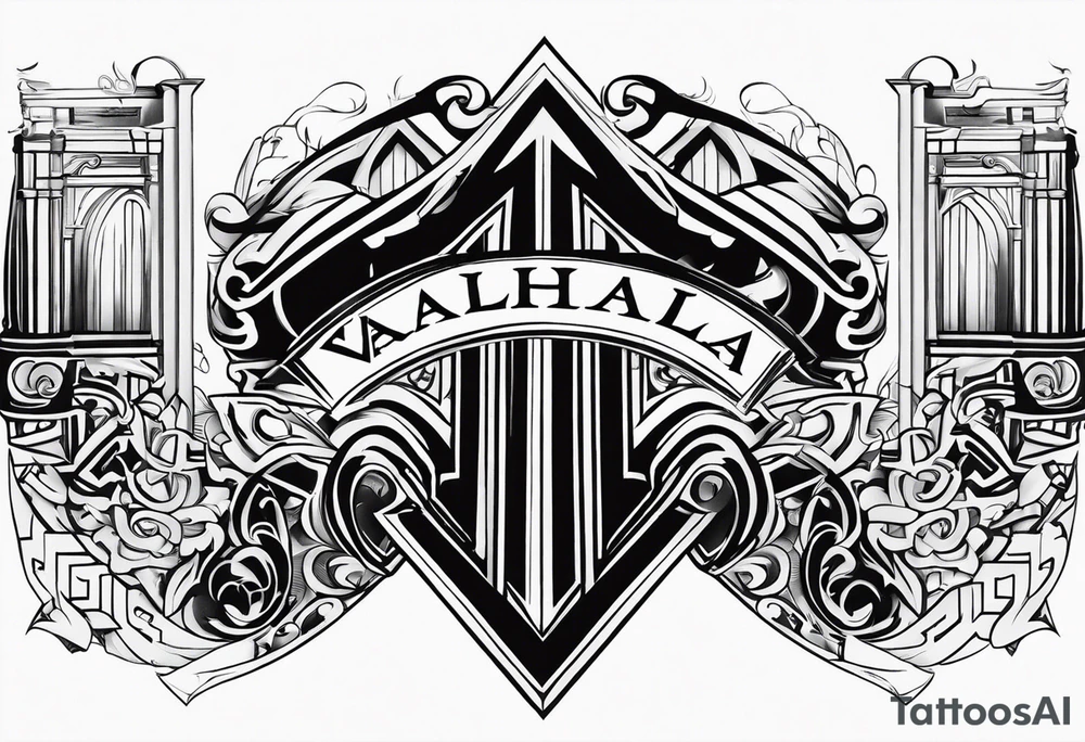 Valhalla stairs tattoo idea