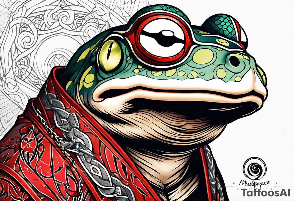 Jiraiya Naruto Gamakichi toad tattoo idea