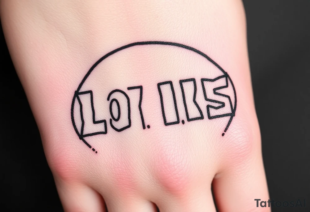 Letters to fit a circular frame that is graffiti bubble tattoo idea