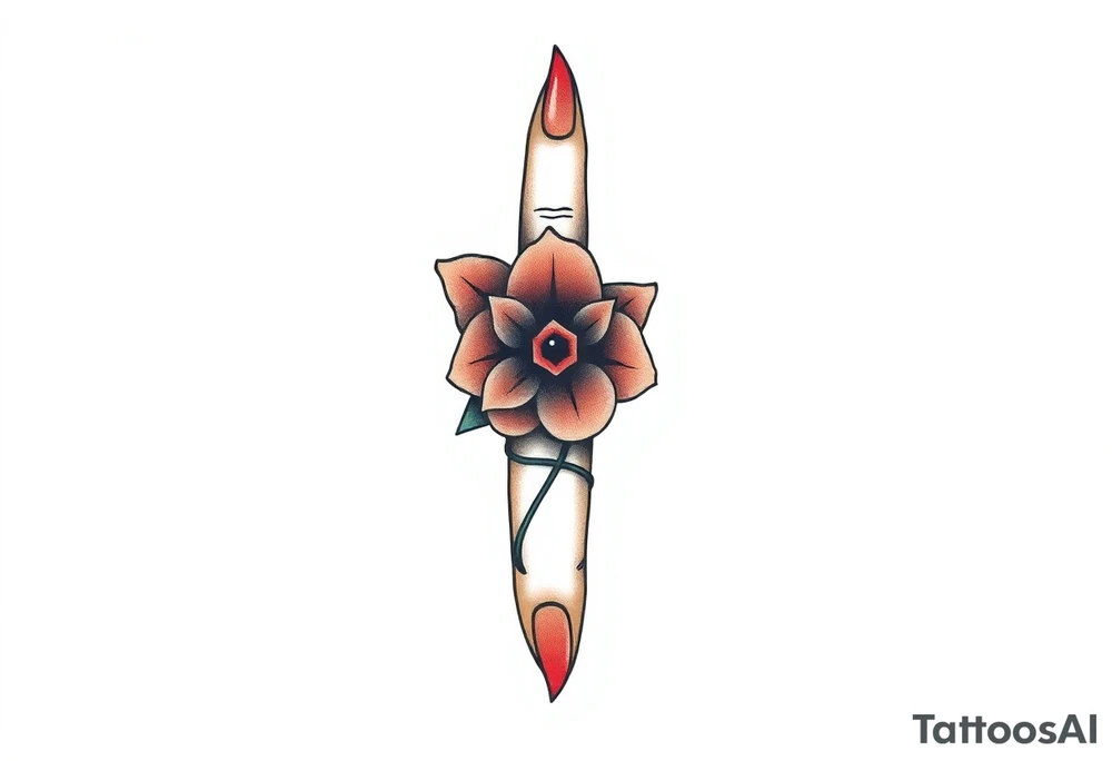 finger tattoo on the finger tattoo idea