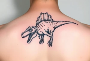 Dilophosaurus mean looking tattoo idea