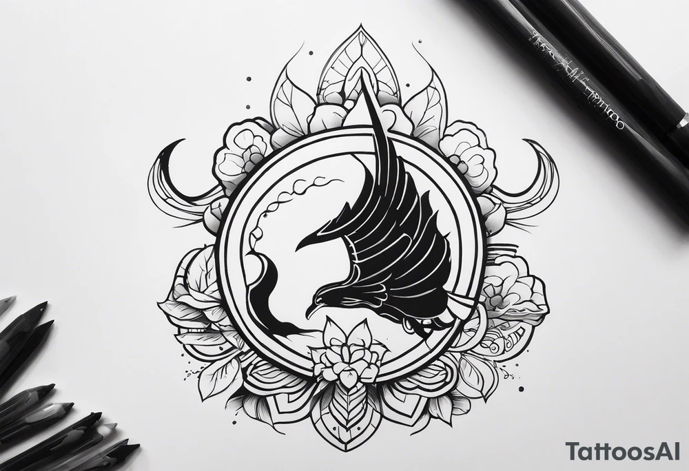 дракон вокруг предплечья tattoo idea