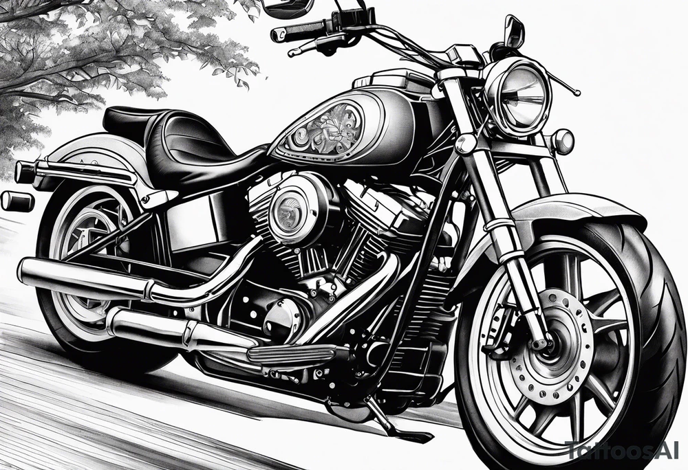 Motorcycle tattoo idea