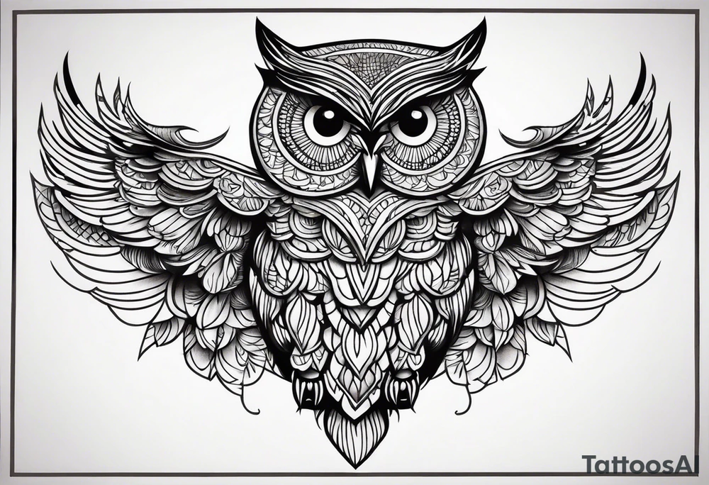 Owl tattoo idea