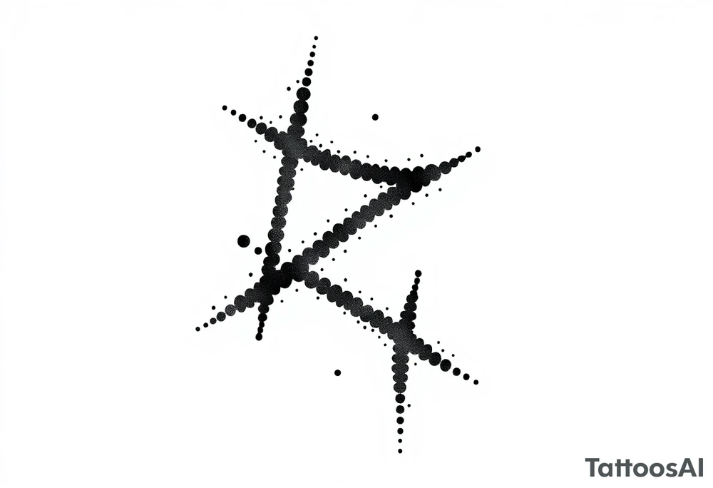 Abstract asterisk tattoo idea