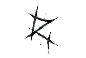Abstract asterisk tattoo idea