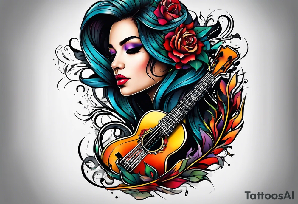 Music tattoo idea