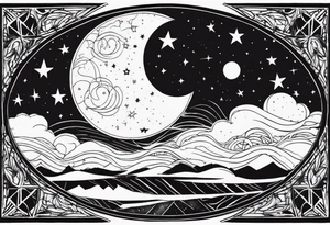 night Sky tattoo idea