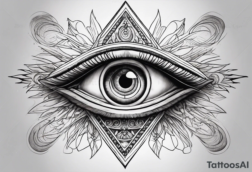 all-seeing eye tattoo idea