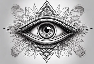 all-seeing eye tattoo idea