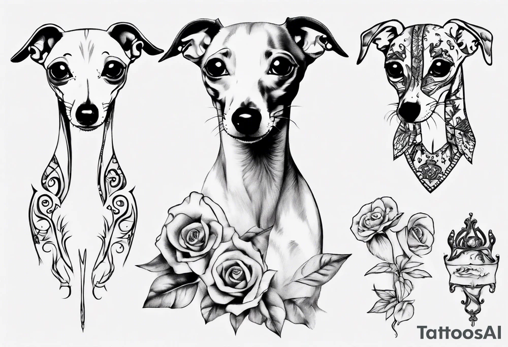 Italian greyhound tattoo idea
