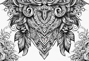 Polynesian spine tattoo tattoo idea