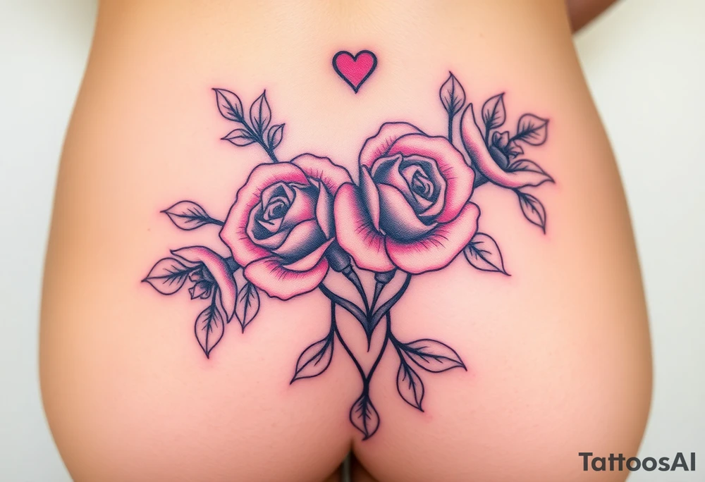 Im a twinky male and want a pretty tattoo on my pubic area. I like roses, kisses, hearts, and kink tattoo idea