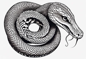 A snake Swallowing it's tail tattoo idea