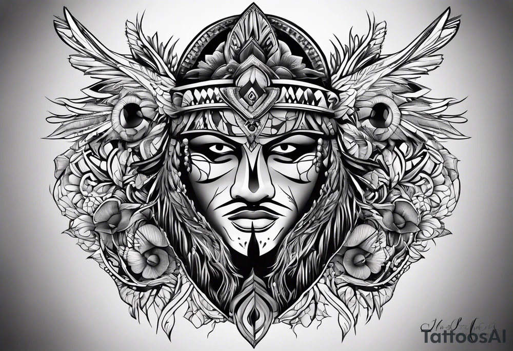 Tohono Oʼodham tattoo idea