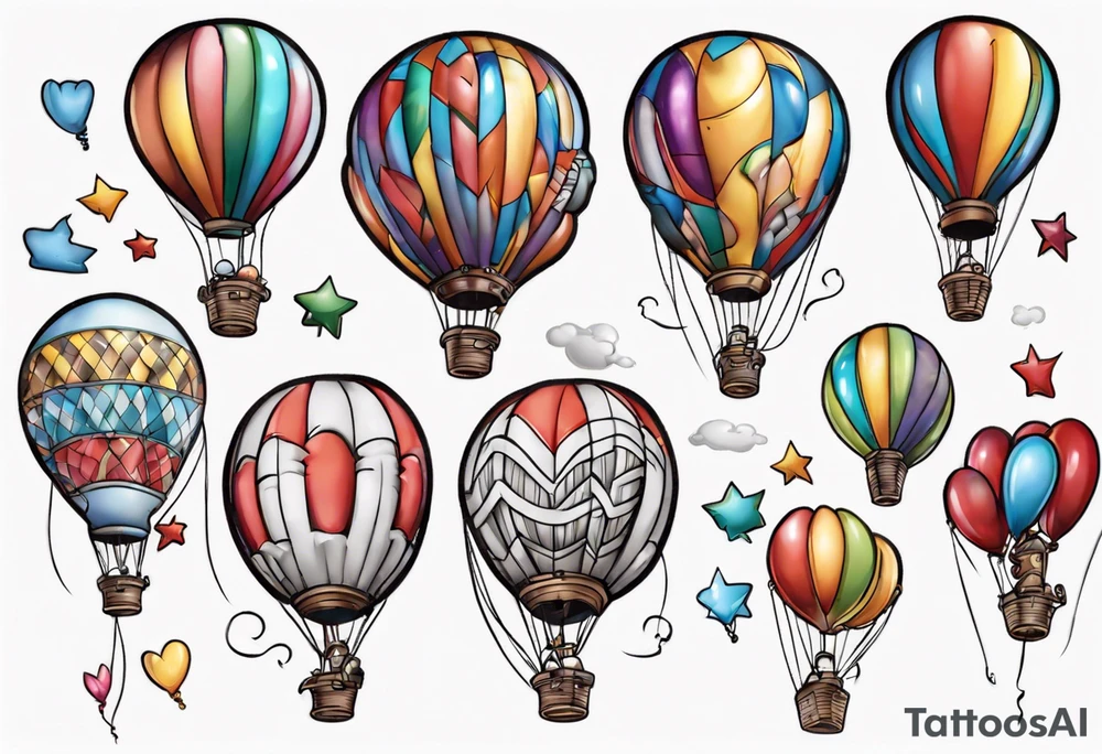 up! balloons tattoo idea