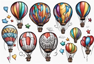 up! balloons tattoo idea