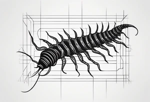 Long legs centipede tattoo idea