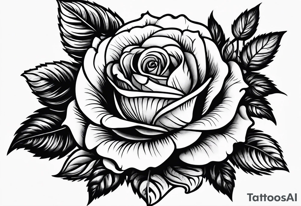 small rose garden tattoo idea
