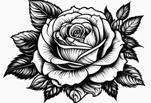 small rose garden tattoo idea