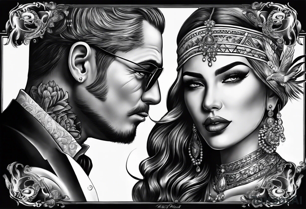 Terri and rick parents name tattoo idea