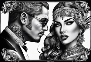 Terri and rick parents name tattoo idea
