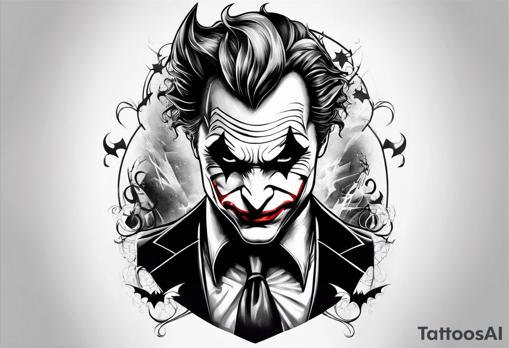 Joker and Batman tattoo idea