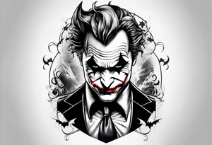 Joker and Batman tattoo idea