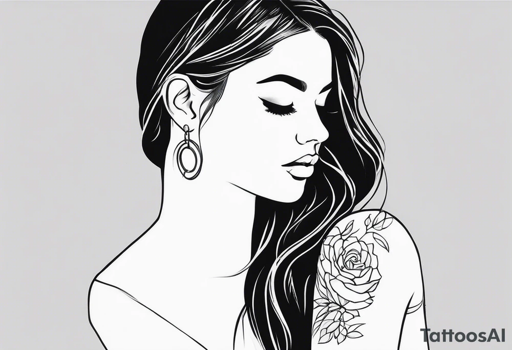 Tattoo on hand of a beautiful girl tattoo idea