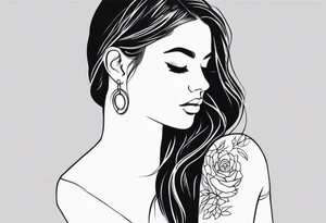 Tattoo on hand of a beautiful girl tattoo idea