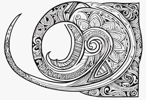 Polynesian maori hook tattoo tattoo idea
